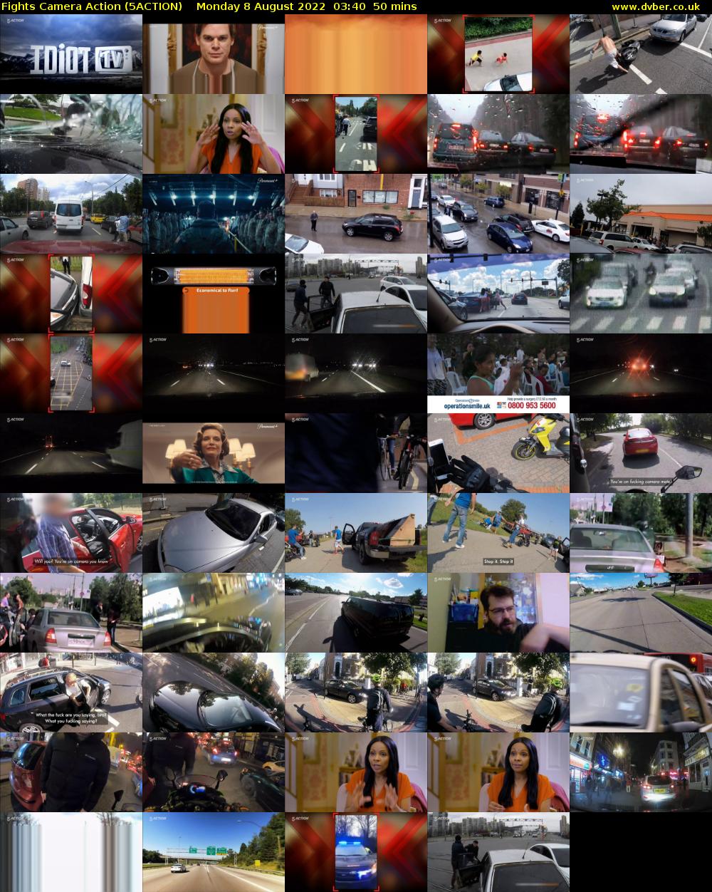 Fights Camera Action (5ACTION) Monday 8 August 2022 03:40 - 04:30