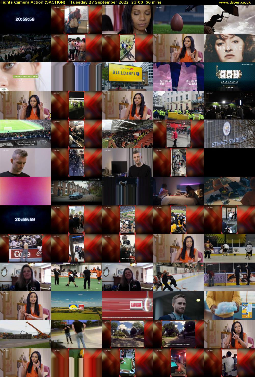 Fights Camera Action (5ACTION) Tuesday 27 September 2022 23:00 - 00:00
