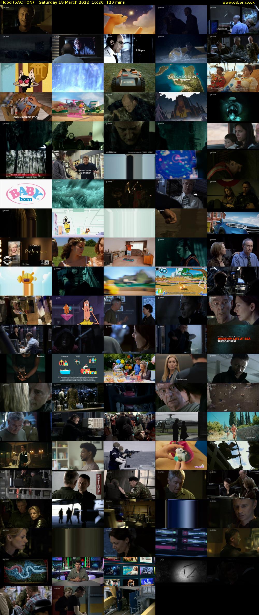 Flood (5ACTION) Saturday 19 March 2022 16:20 - 18:20