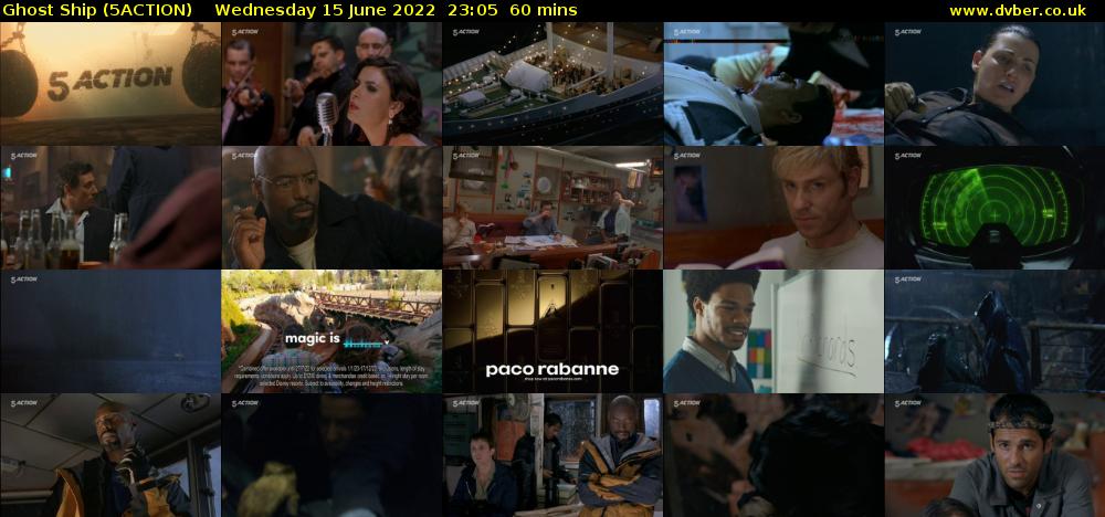 Ghost Ship (5ACTION) Wednesday 15 June 2022 23:05 - 00:05