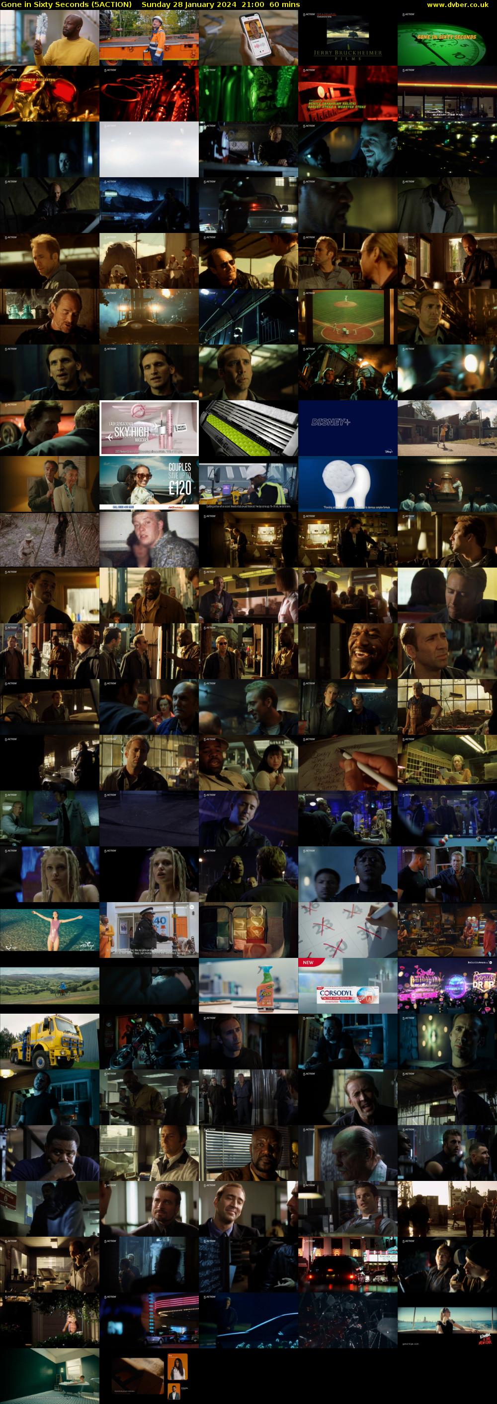 Gone in Sixty Seconds (5ACTION) Sunday 28 January 2024 21:00 - 22:00