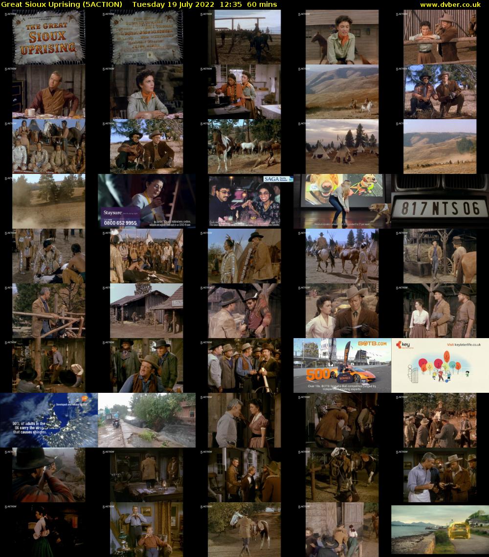Great Sioux Uprising (5ACTION) Tuesday 19 July 2022 12:35 - 13:35