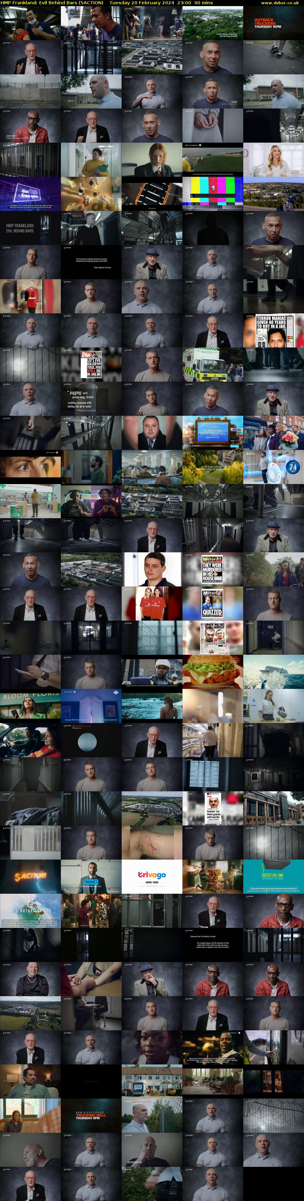 HMP Frankland: Evil Behind Bars (5ACTION) Tuesday 20 February 2024 23:00 - 00:30