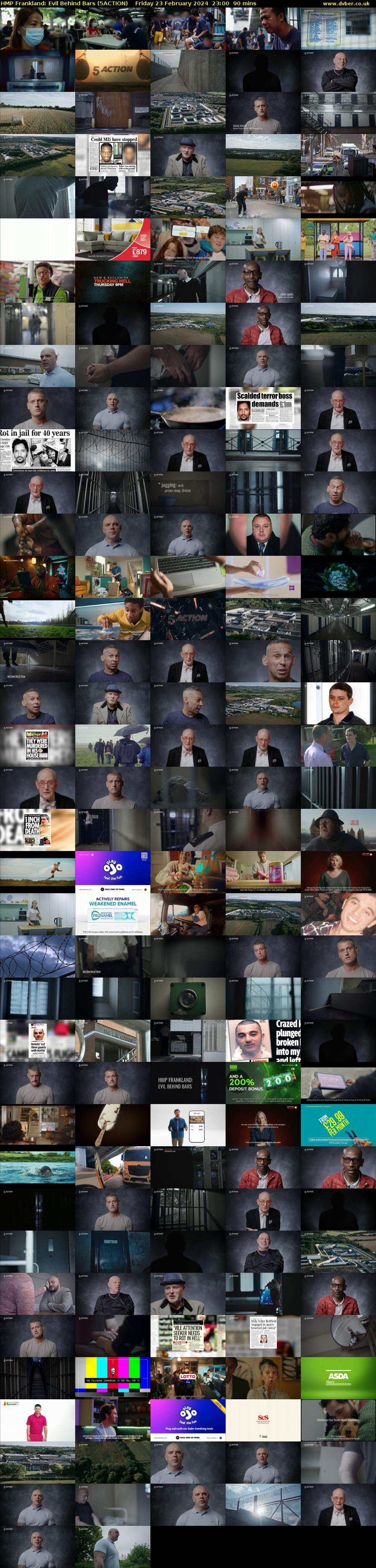 HMP Frankland: Evil Behind Bars (5ACTION) Friday 23 February 2024 23:00 - 00:30