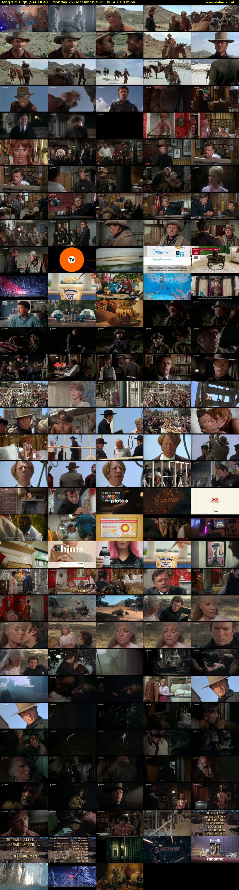 Hang 'Em High (5ACTION) Monday 25 December 2023 00:40 - 02:00