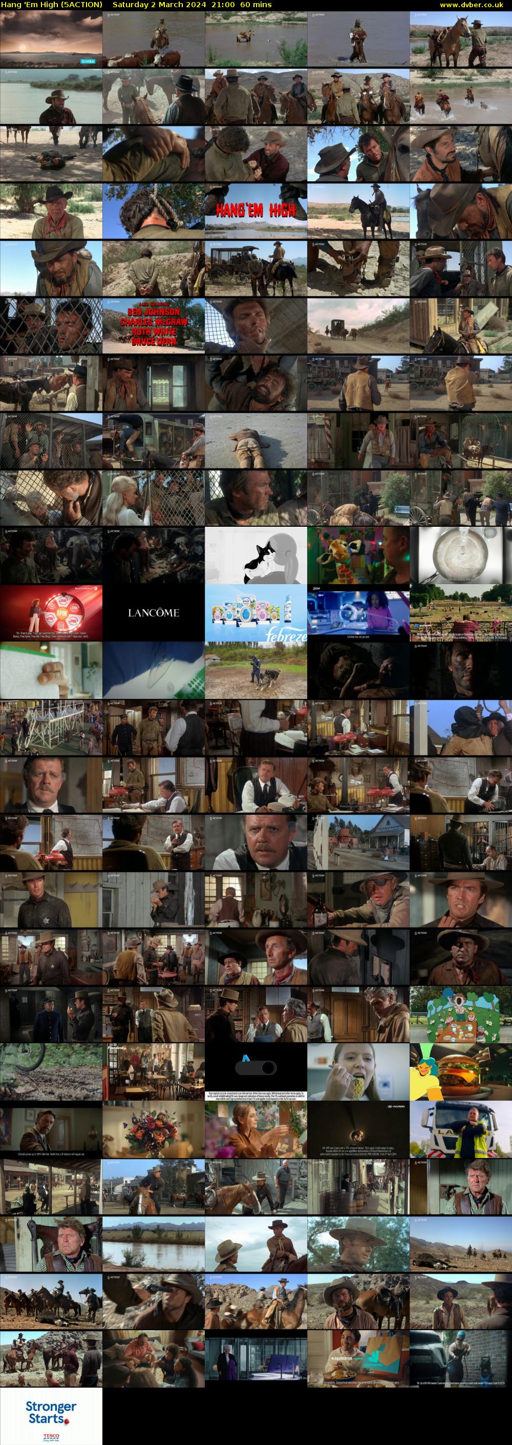 Hang 'Em High (5ACTION) Saturday 2 March 2024 21:00 - 22:00