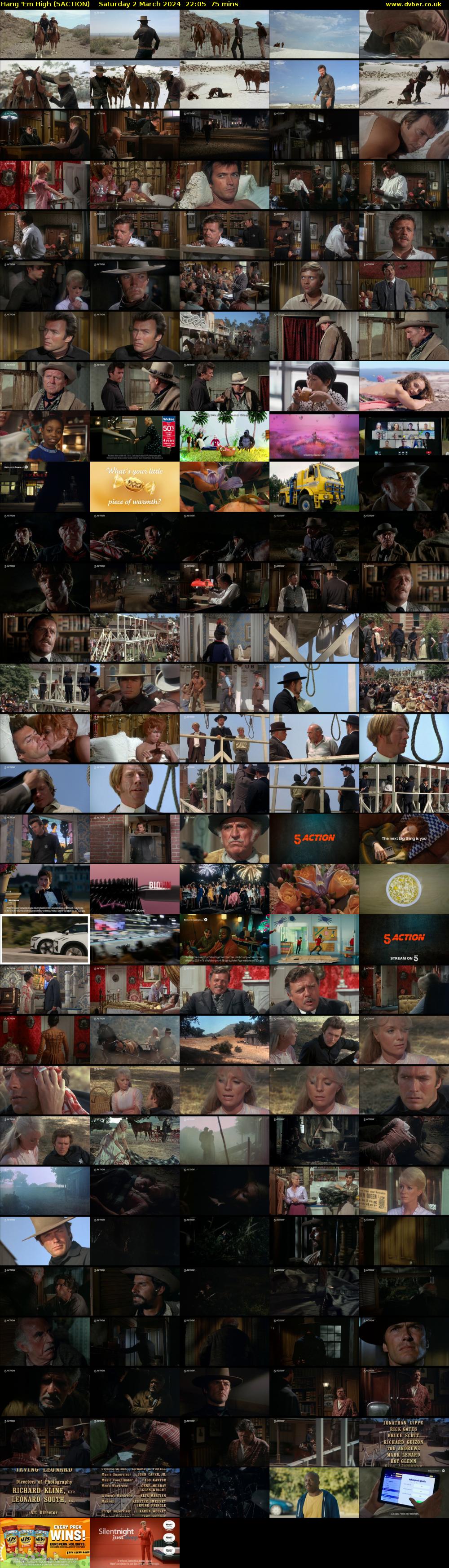 Hang 'Em High (5ACTION) Saturday 2 March 2024 22:05 - 23:20