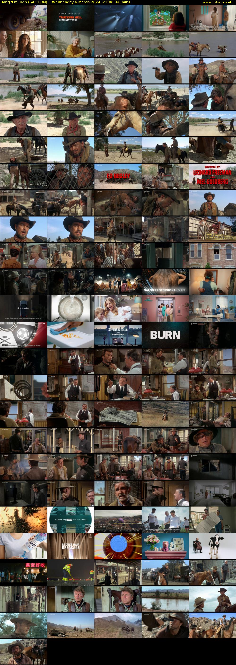 Hang 'Em High (5ACTION) Wednesday 6 March 2024 21:00 - 22:00