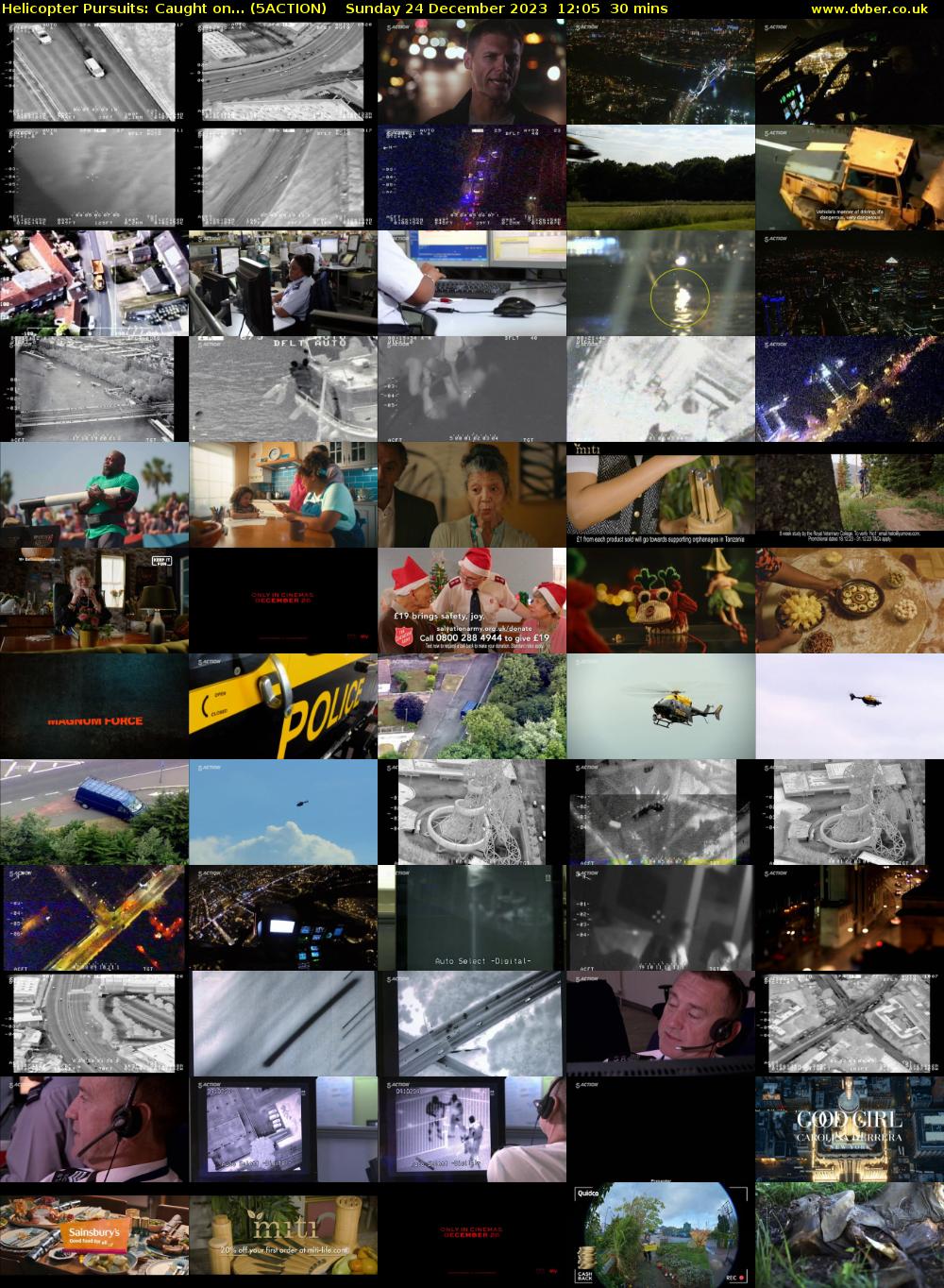 Helicopter Pursuits: Caught on... (5ACTION) Sunday 24 December 2023 12:05 - 12:35