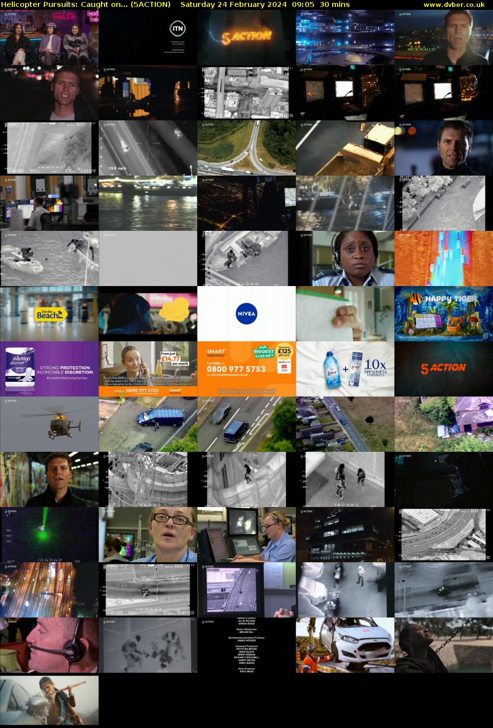 Helicopter Pursuits: Caught on... (5ACTION) Saturday 24 February 2024 09:05 - 09:35