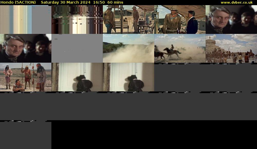 Hondo (5ACTION) Saturday 30 March 2024 16:50 - 17:50