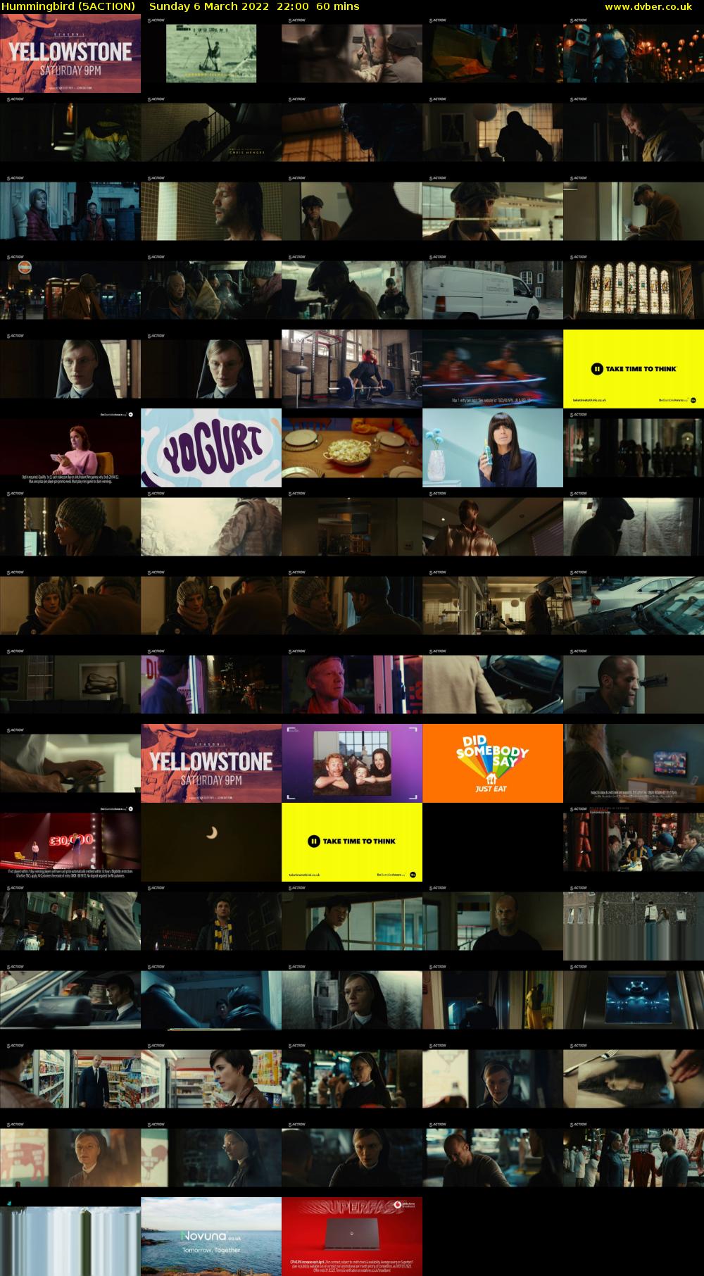 Hummingbird (5ACTION) Sunday 6 March 2022 22:00 - 23:00