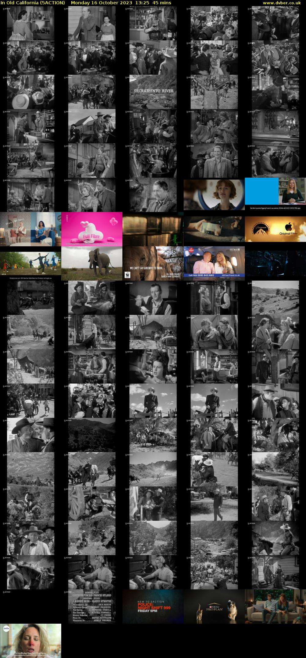 In Old California (5ACTION) Monday 16 October 2023 13:25 - 14:10