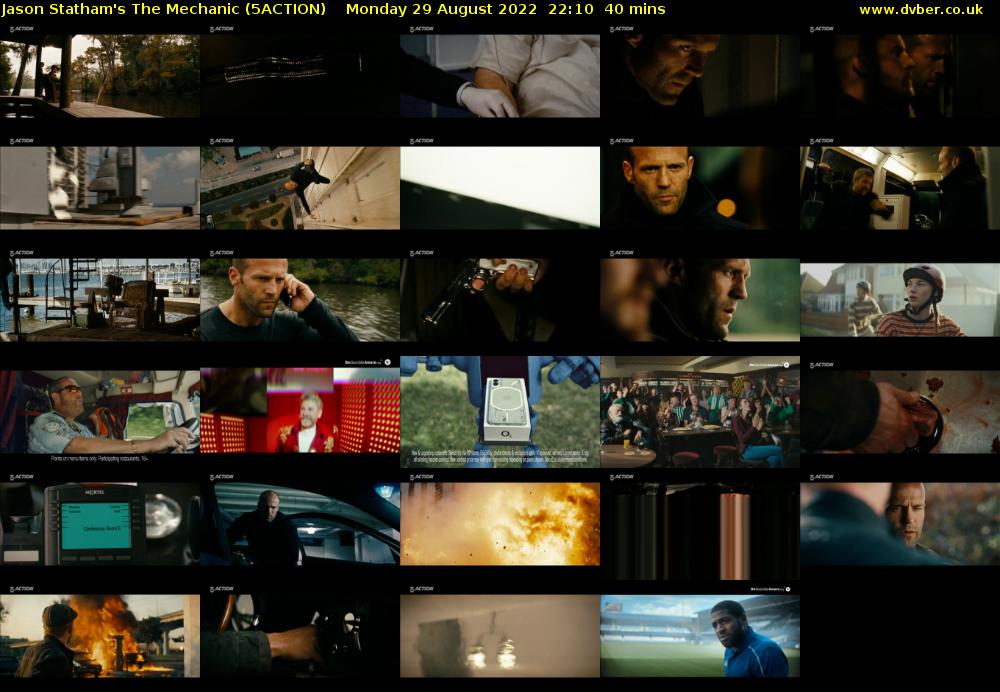 Jason Statham's The Mechanic (5ACTION) Monday 29 August 2022 22:10 - 22:50