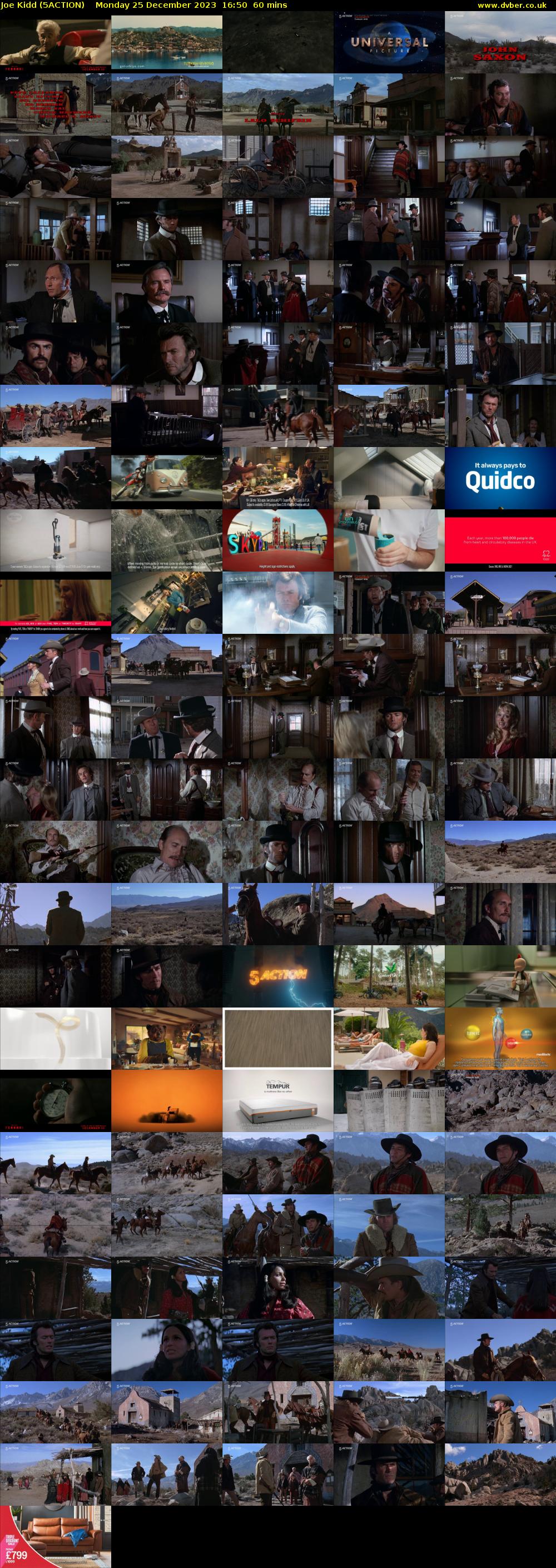 Joe Kidd (5ACTION) Monday 25 December 2023 16:50 - 17:50