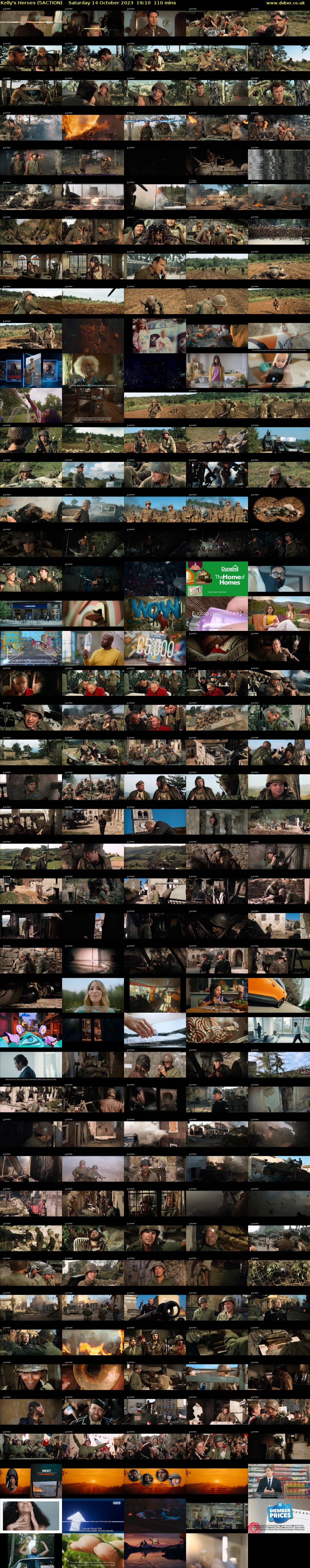 Kelly's Heroes (5ACTION) Saturday 14 October 2023 19:10 - 21:00
