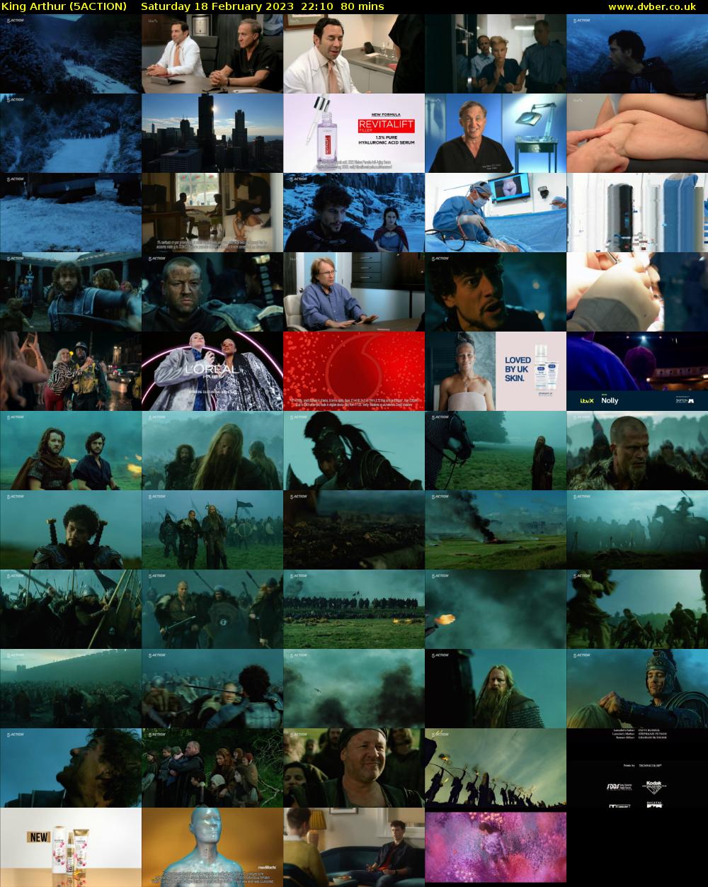 King Arthur (5ACTION) Saturday 18 February 2023 22:10 - 23:30
