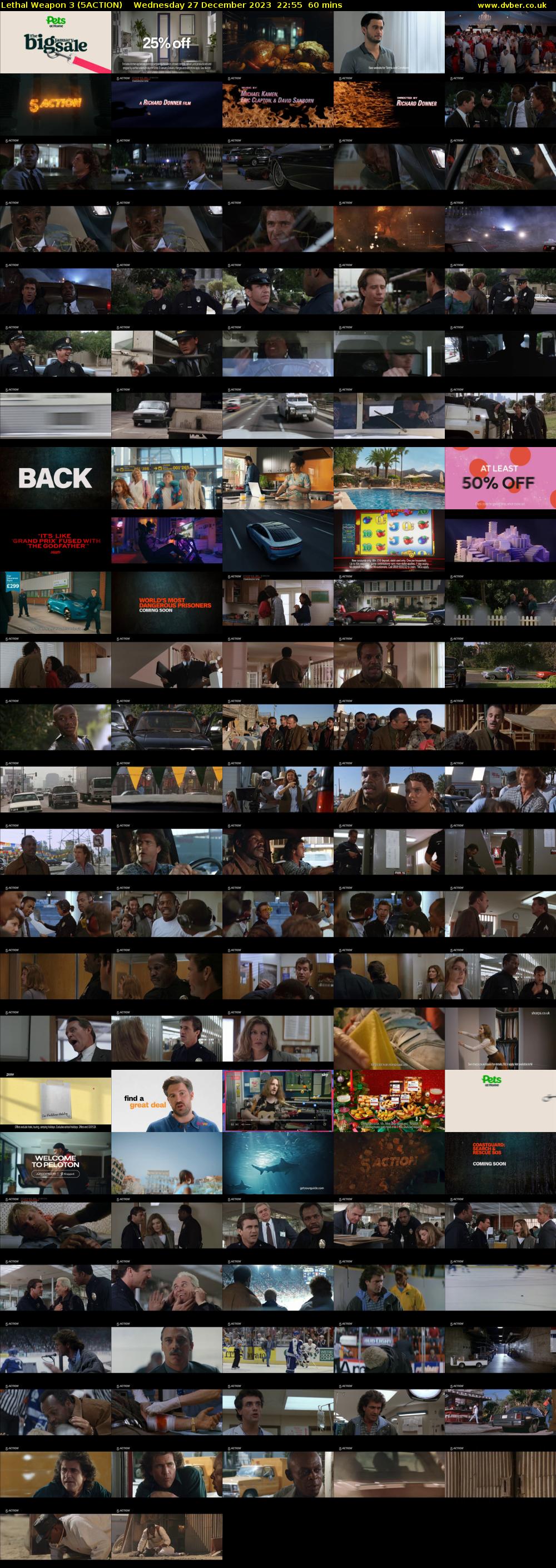 Lethal Weapon 3 (5ACTION) Wednesday 27 December 2023 22:55 - 23:55