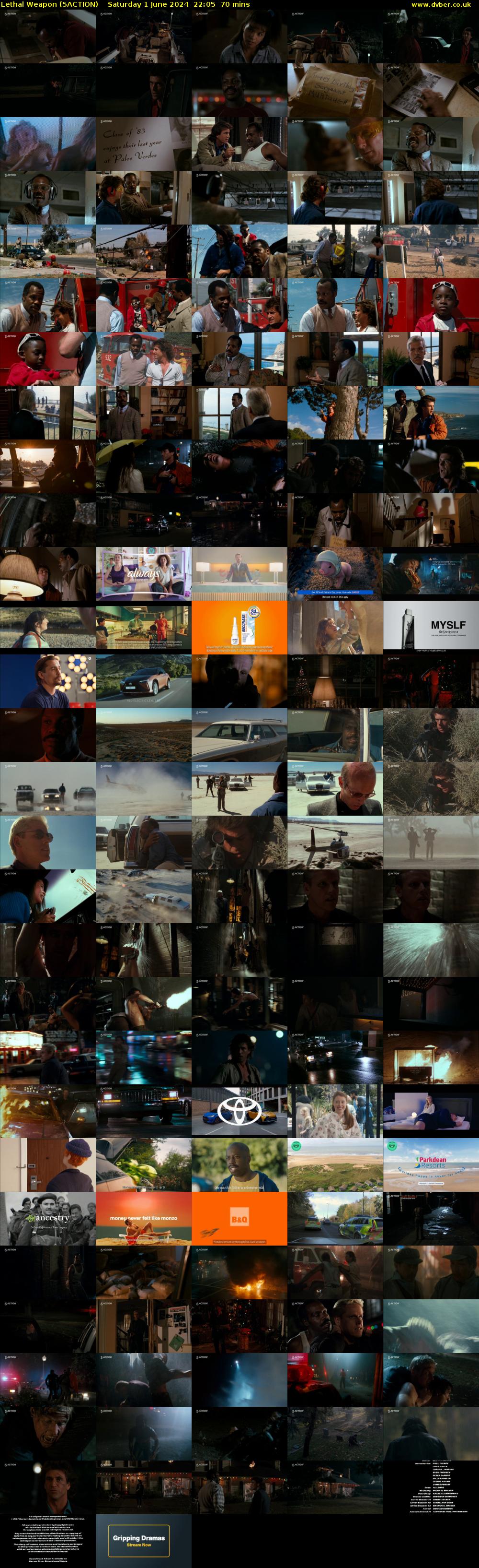 Lethal Weapon (5ACTION) Saturday 1 June 2024 22:05 - 23:15