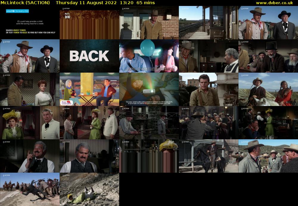 McLintock (5ACTION) Thursday 11 August 2022 13:20 - 14:25