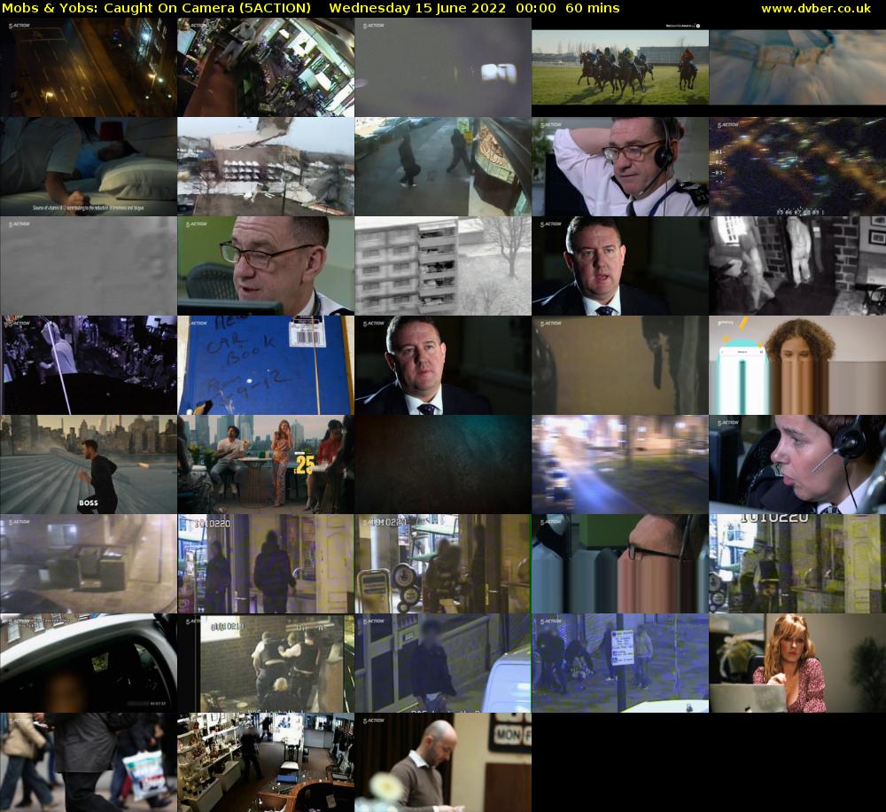Mobs & Yobs: Caught On Camera (5ACTION) Wednesday 15 June 2022 00:00 - 01:00