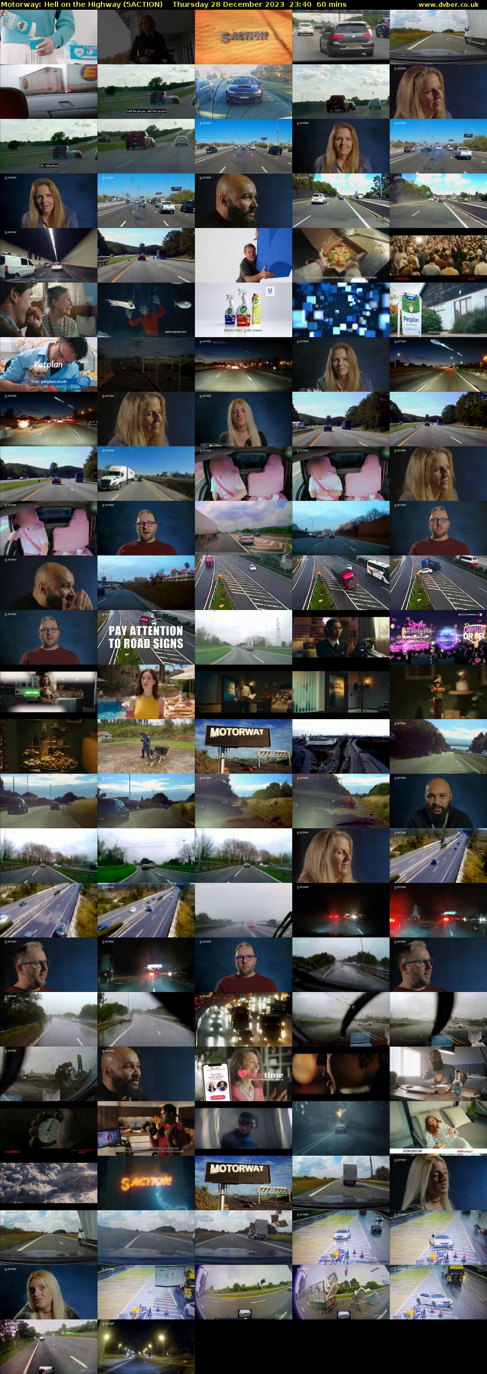 Motorway: Hell on the Highway (5ACTION) Thursday 28 December 2023 23:40 - 00:40