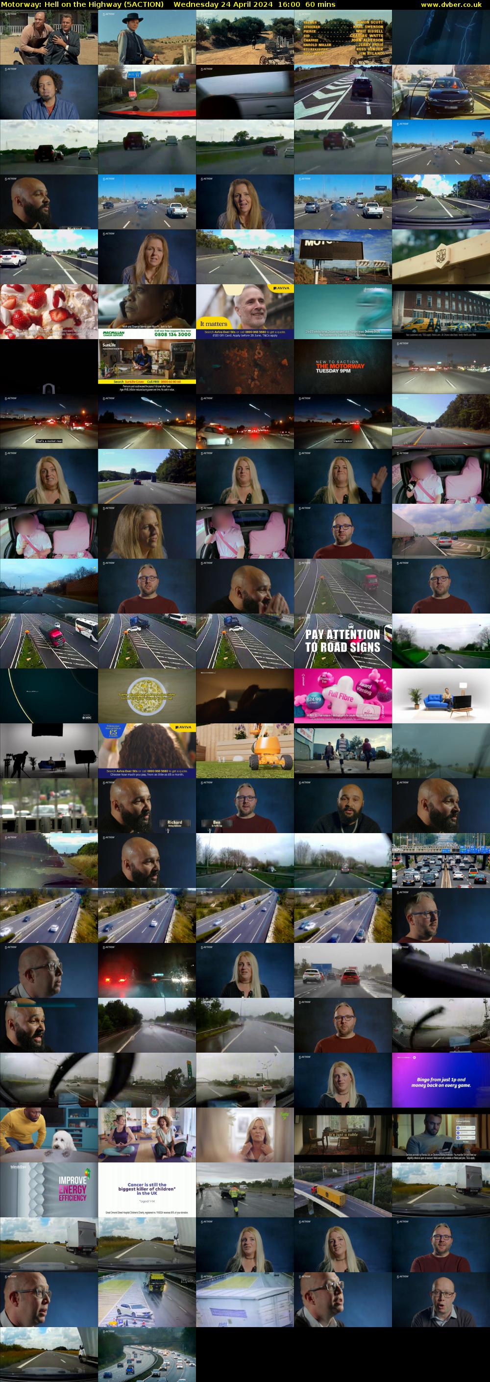 Motorway: Hell on the Highway (5ACTION) Wednesday 24 April 2024 16:00 - 17:00