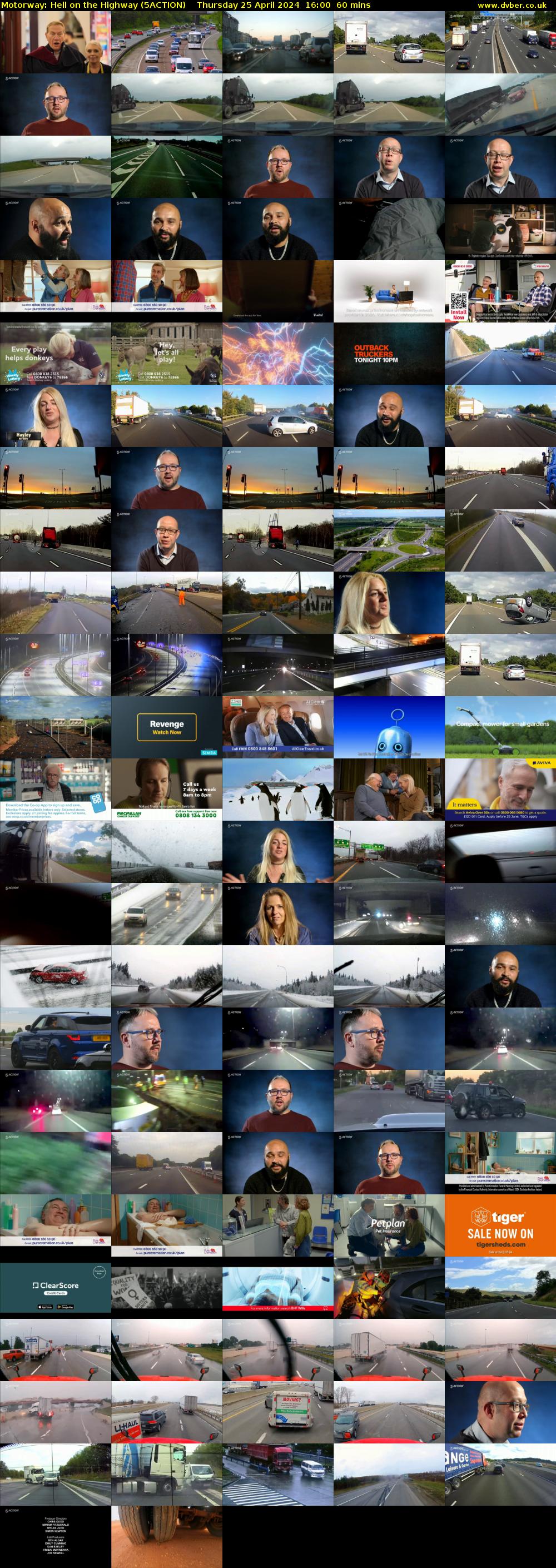 Motorway: Hell on the Highway (5ACTION) Thursday 25 April 2024 16:00 - 17:00