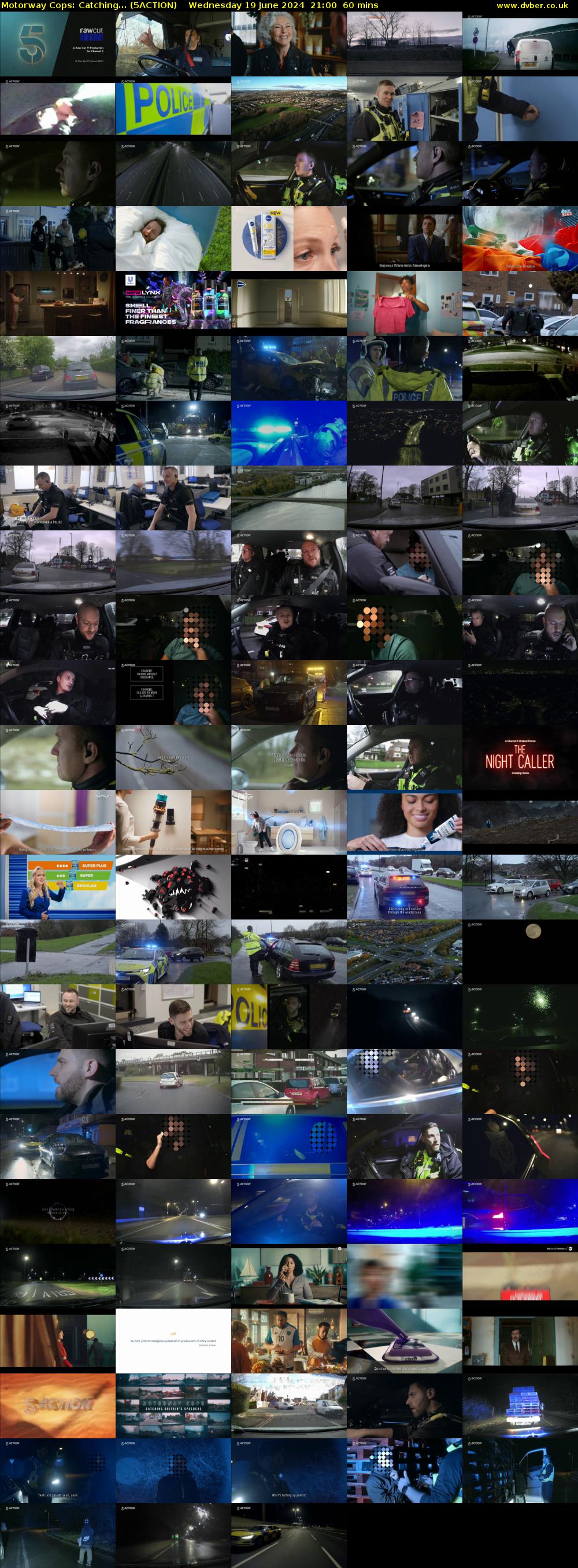 Motorway Cops: Catching... (5ACTION) Wednesday 19 June 2024 21:00 - 22:00