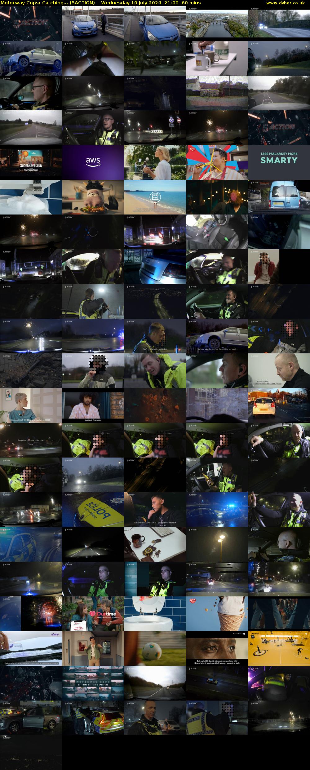 Motorway Cops: Catching... (5ACTION) Wednesday 10 July 2024 21:00 - 22:00
