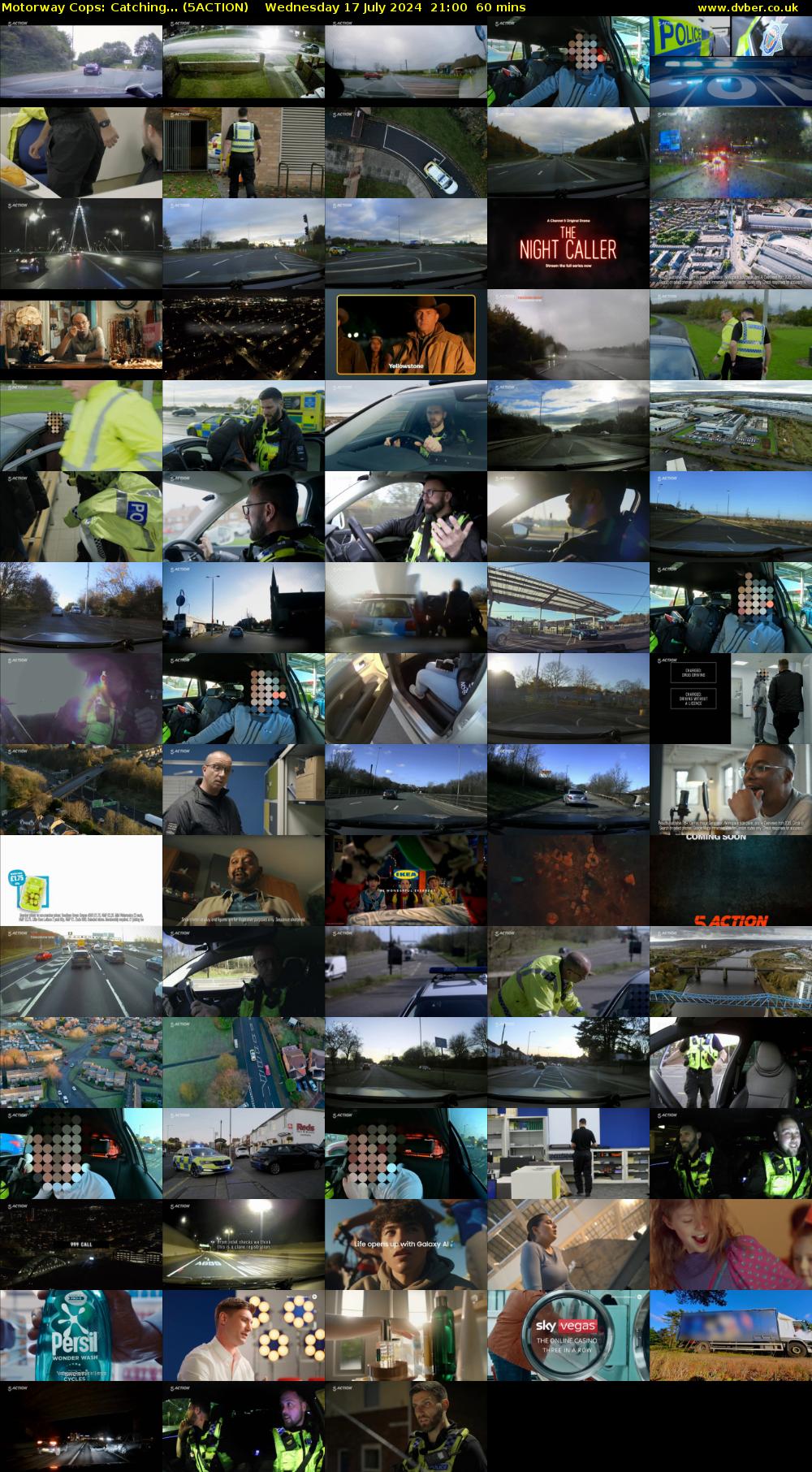 Motorway Cops: Catching... (5ACTION) Wednesday 17 July 2024 21:00 - 22:00