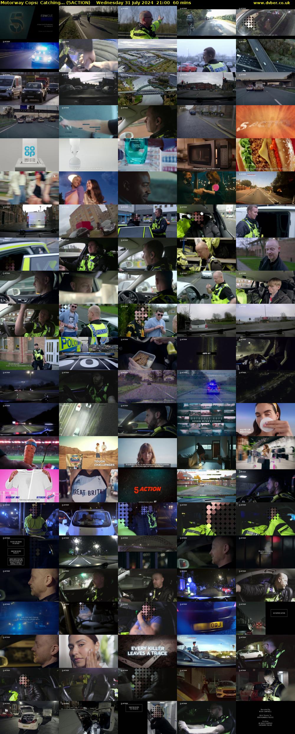 Motorway Cops: Catching... (5ACTION) Wednesday 31 July 2024 21:00 - 22:00