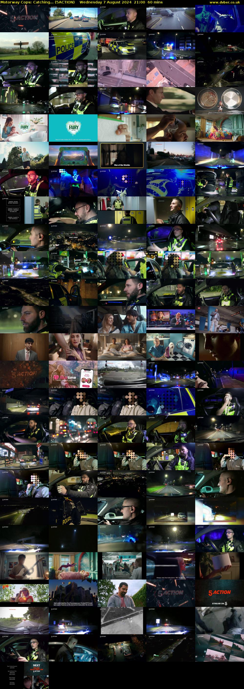 Motorway Cops: Catching... (5ACTION) Wednesday 7 August 2024 21:00 - 22:00