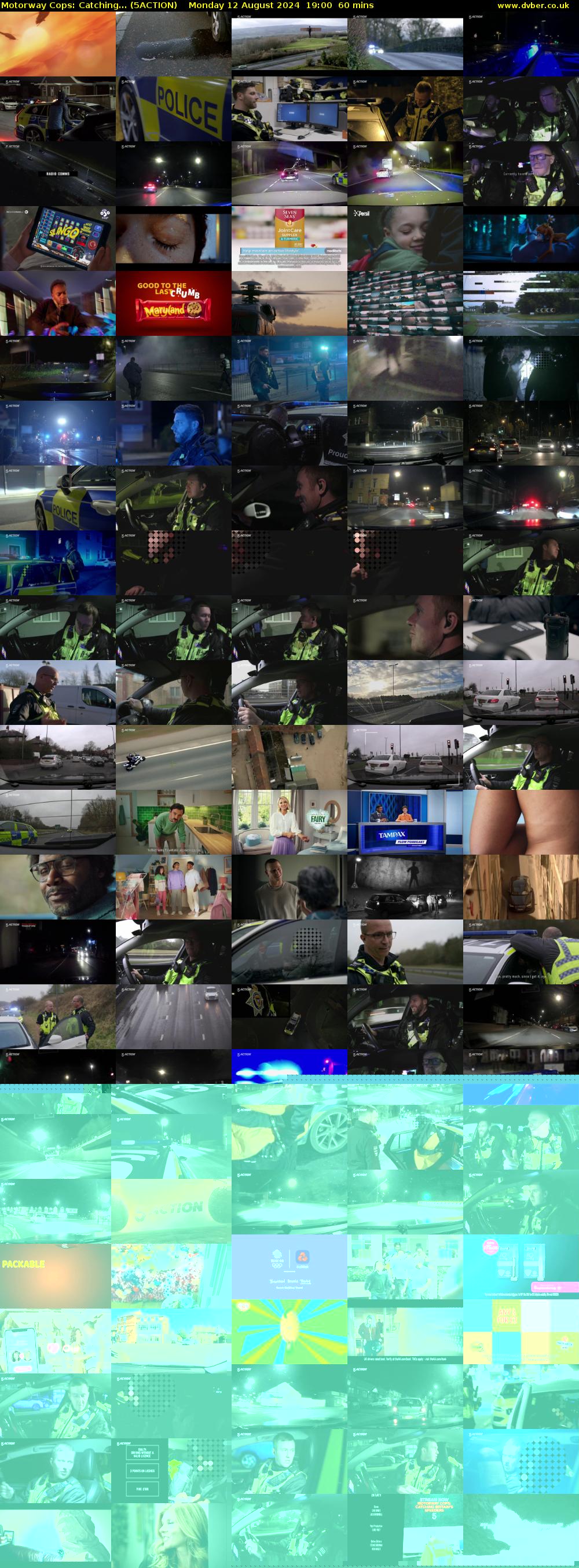 Motorway Cops: Catching... (5ACTION) Monday 12 August 2024 19:00 - 20:00