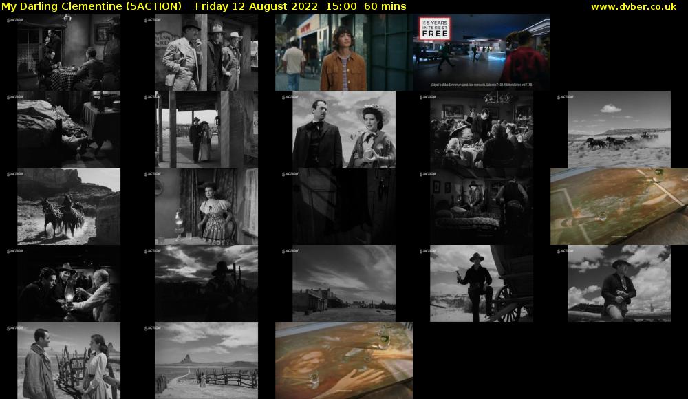 My Darling Clementine (5ACTION) Friday 12 August 2022 15:00 - 16:00