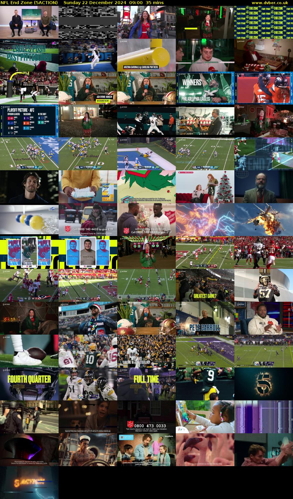 NFL End Zone (5ACTION) Sunday 22 December 2024 09:00 - 09:35