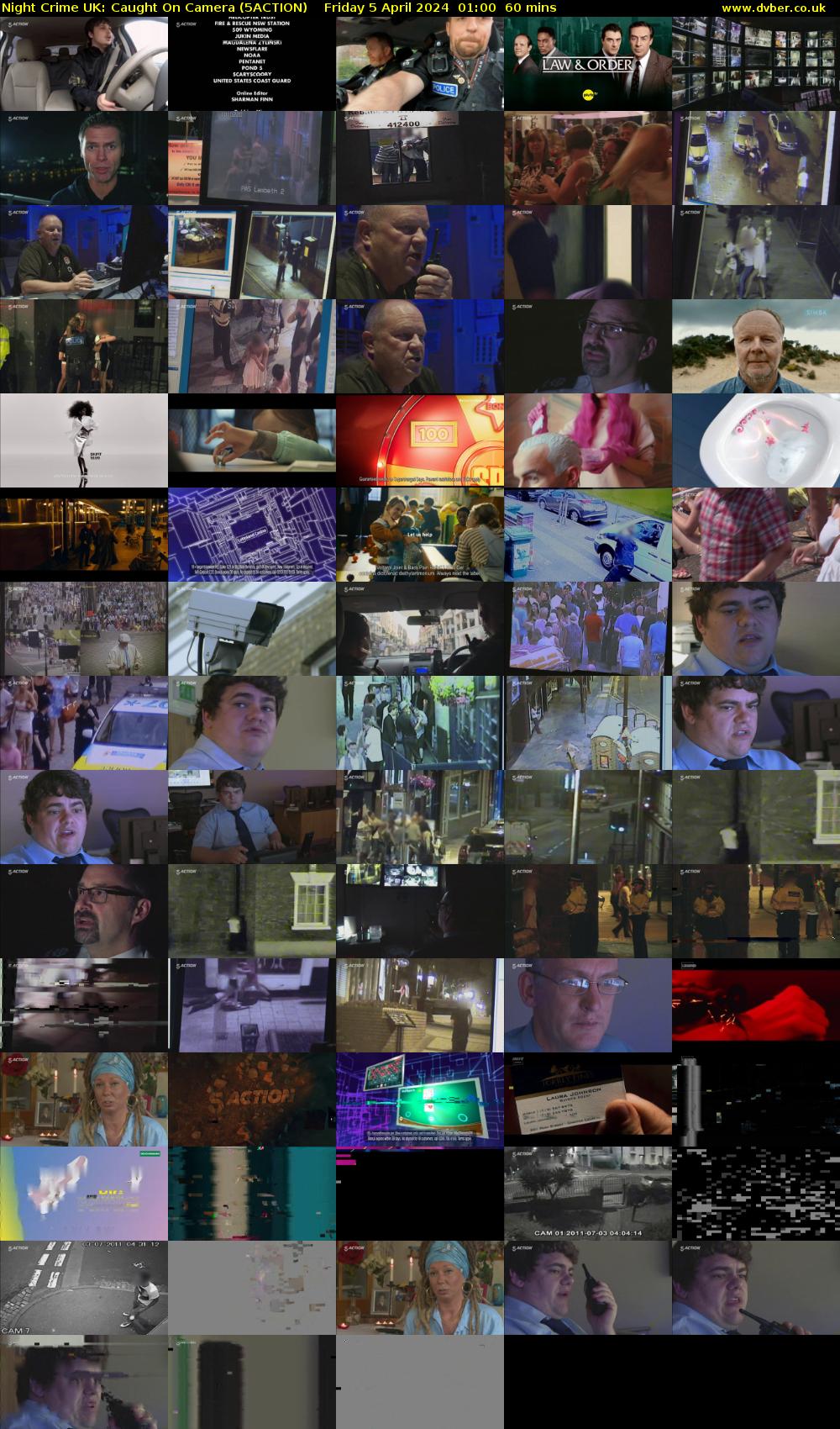 Night Crime UK: Caught On Camera (5ACTION) Friday 5 April 2024 01:00 - 02:00