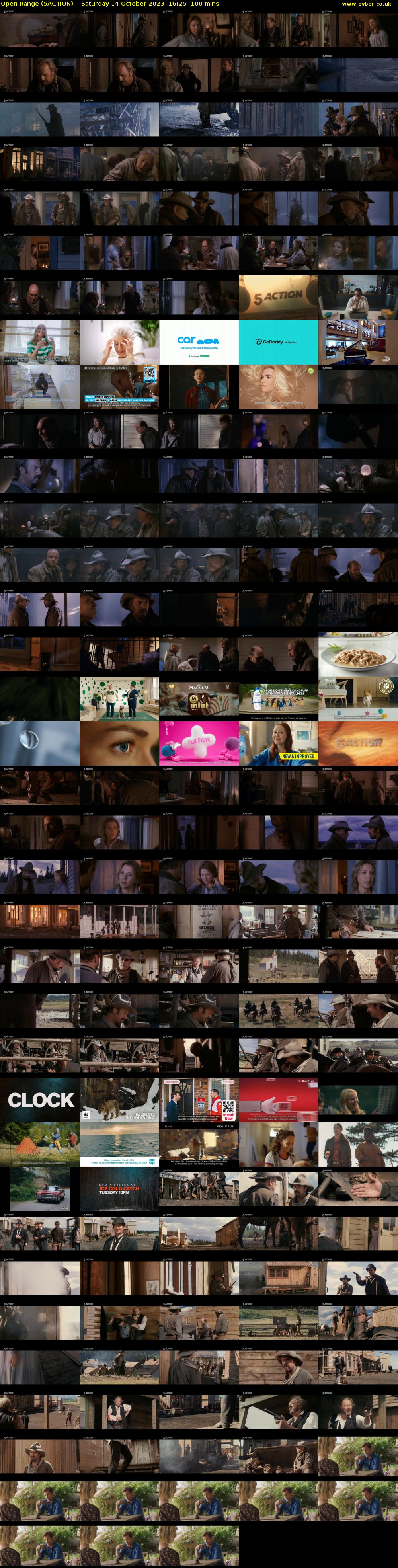 Open Range (5ACTION) Saturday 14 October 2023 16:25 - 18:05