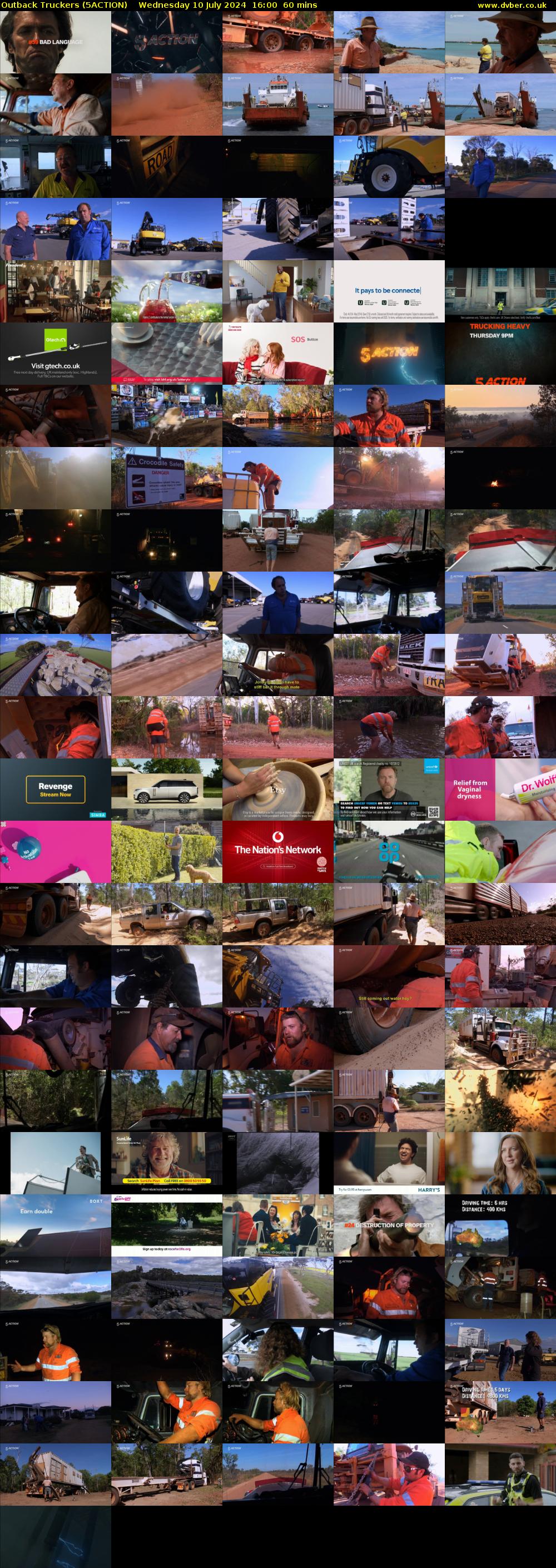 Outback Truckers (5ACTION) Wednesday 10 July 2024 16:00 - 17:00