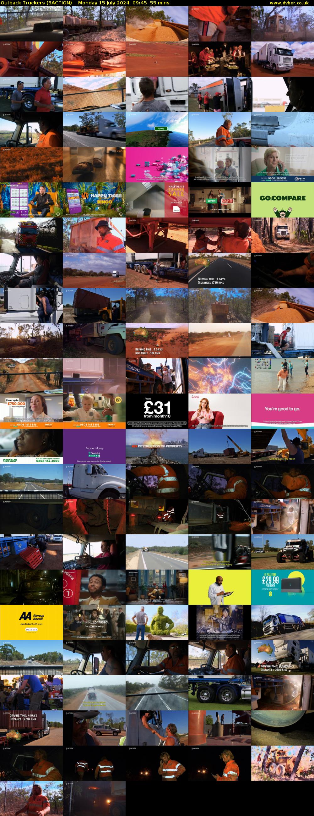 Outback Truckers (5ACTION) Monday 15 July 2024 09:45 - 10:40