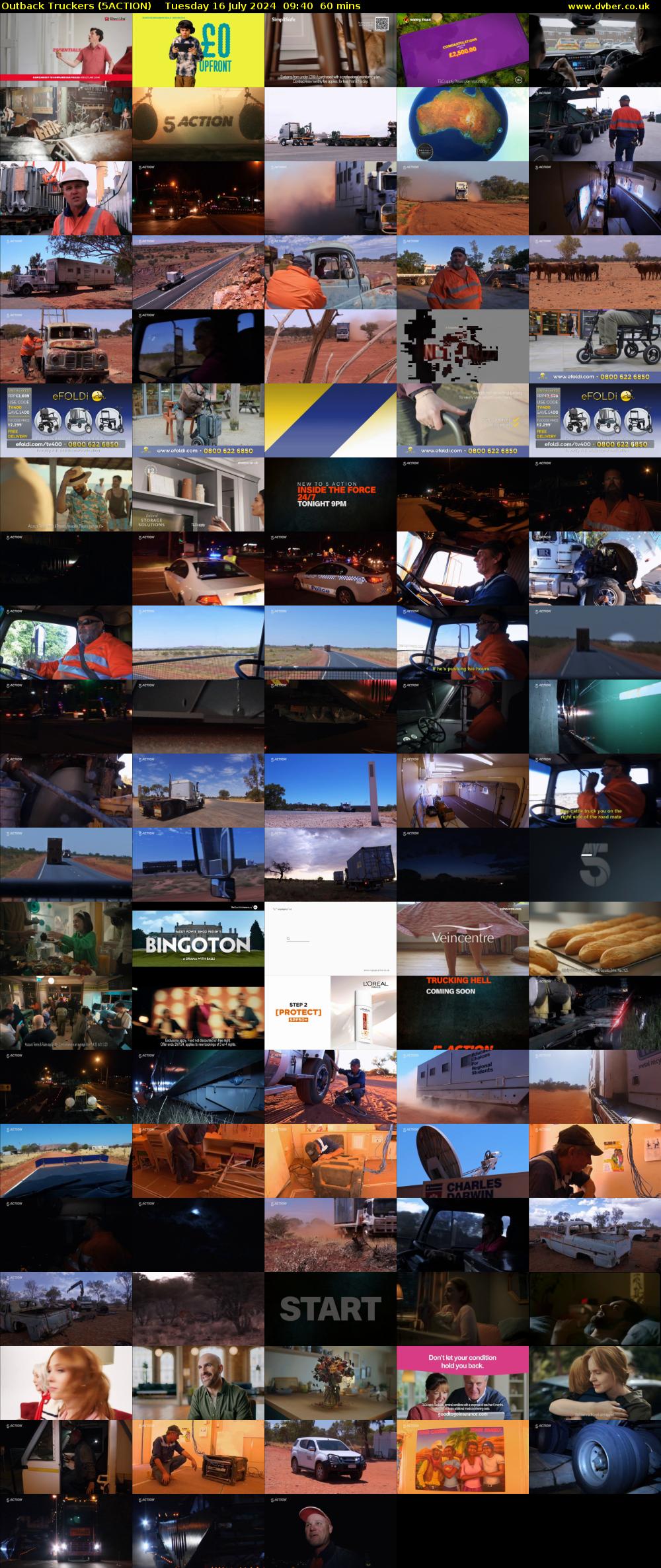 Outback Truckers (5ACTION) Tuesday 16 July 2024 09:40 - 10:40