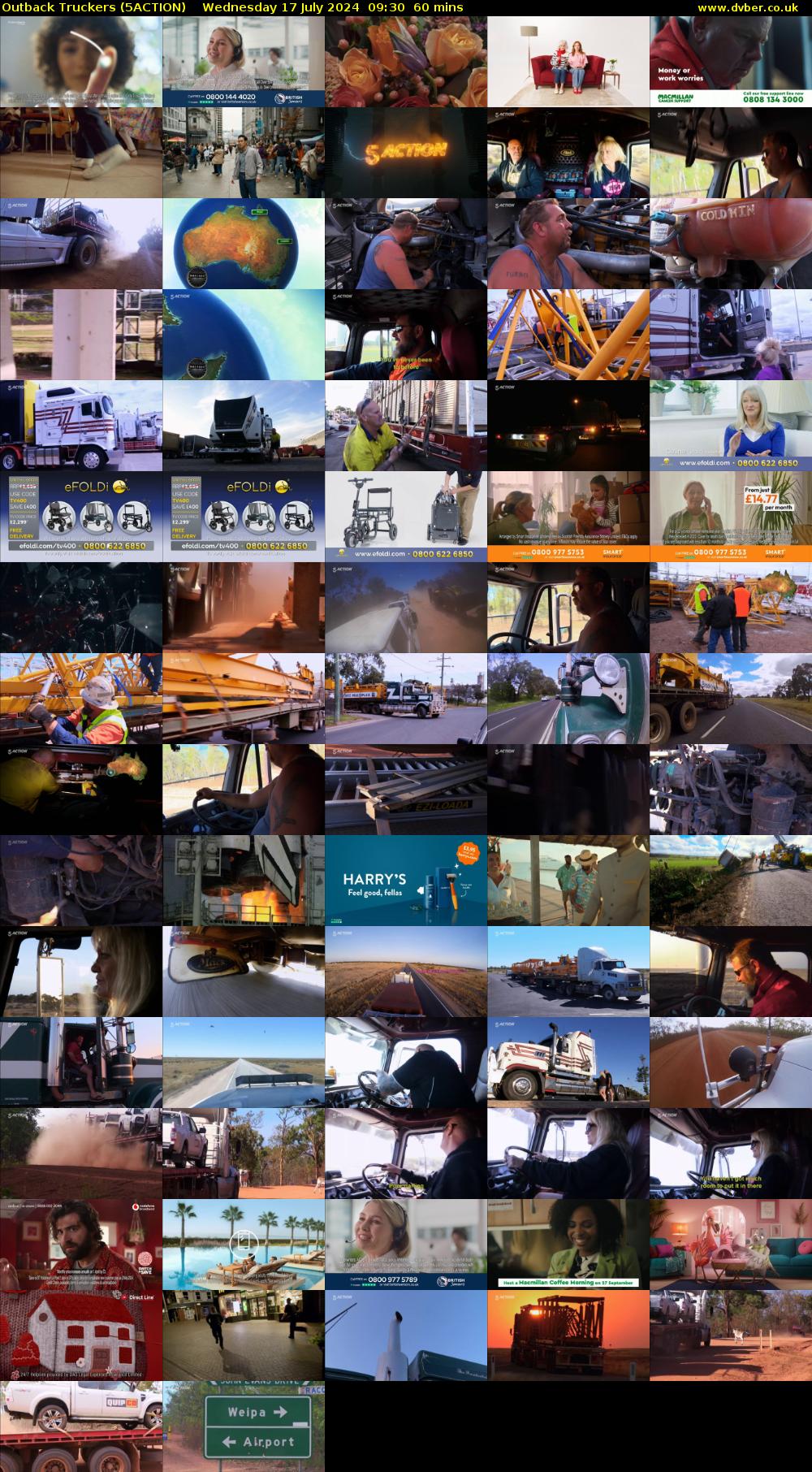 Outback Truckers (5ACTION) Wednesday 17 July 2024 09:30 - 10:30