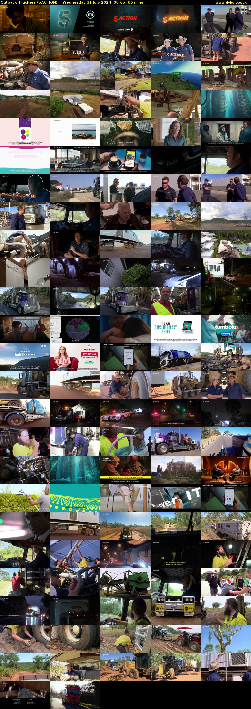 Outback Truckers (5ACTION) Wednesday 31 July 2024 09:05 - 10:05