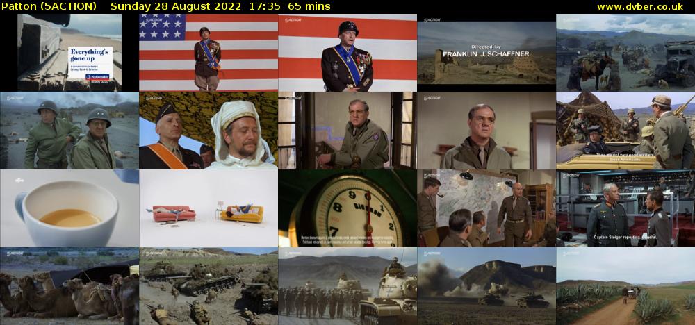 Patton (5ACTION) Sunday 28 August 2022 17:35 - 18:40