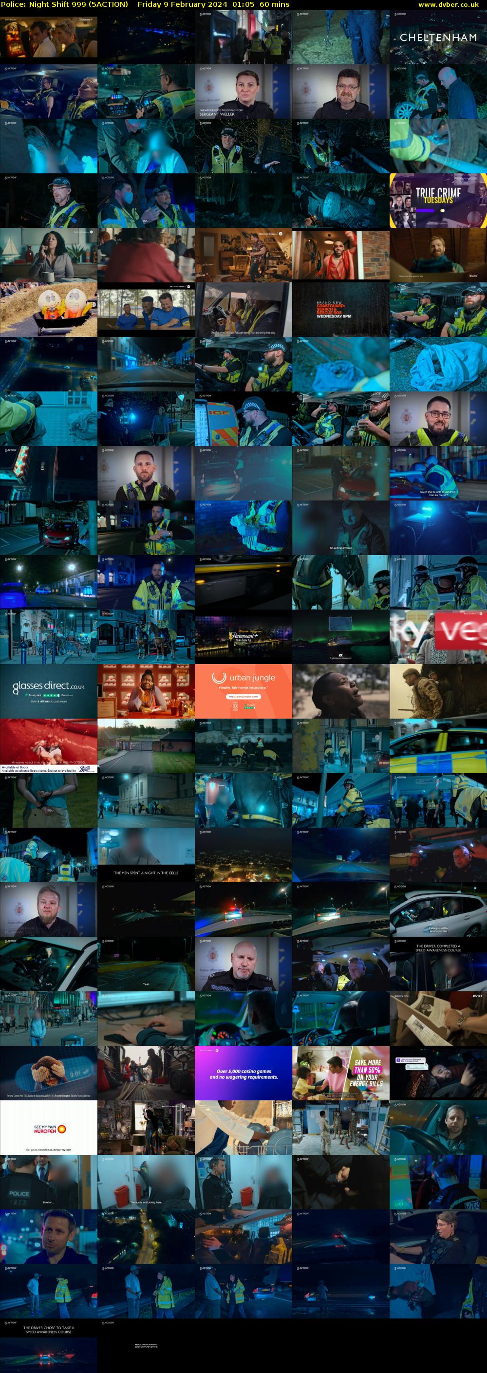 Police: Night Shift 999 (5ACTION) Friday 9 February 2024 01:05 - 02:05