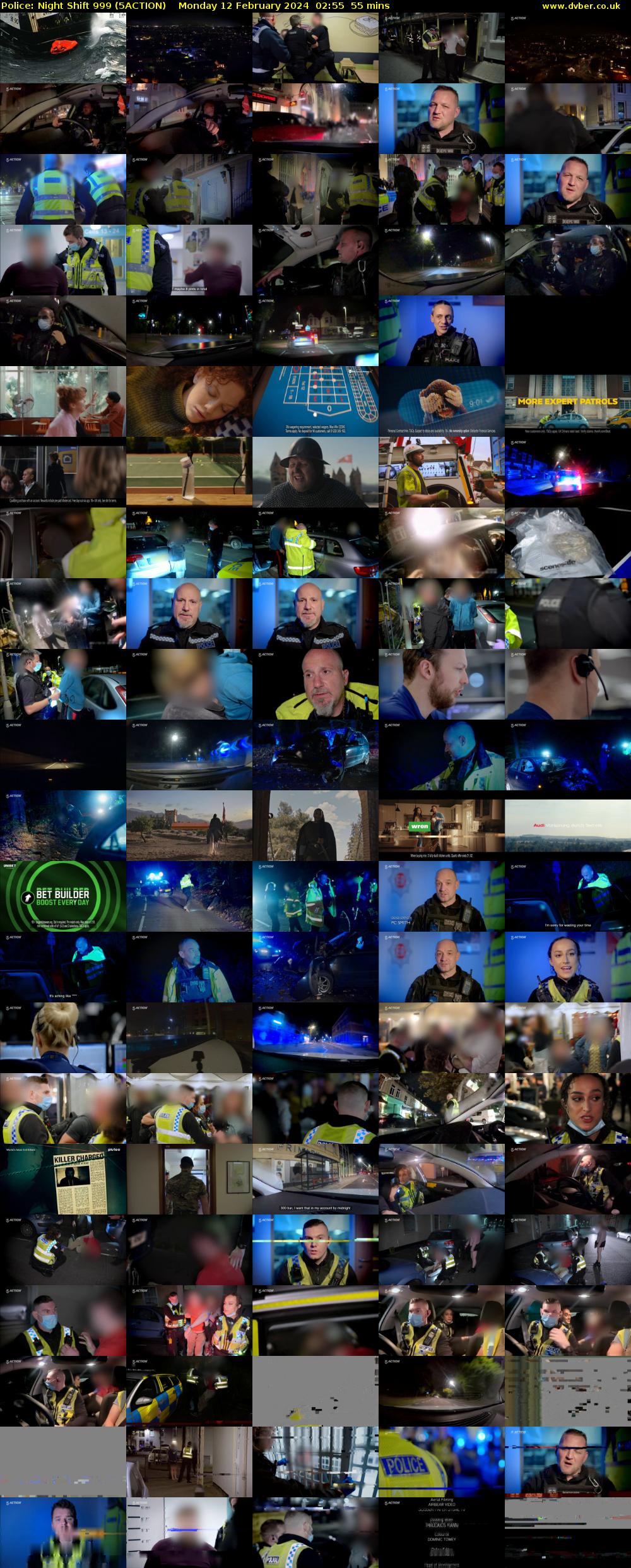Police: Night Shift 999 (5ACTION) Monday 12 February 2024 02:55 - 03:50