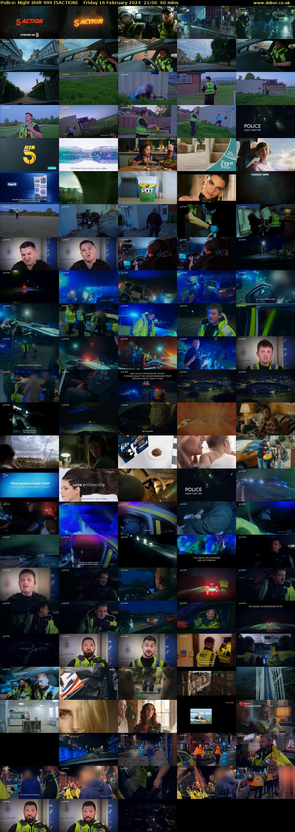 Police: Night Shift 999 (5ACTION) Friday 16 February 2024 21:00 - 22:00