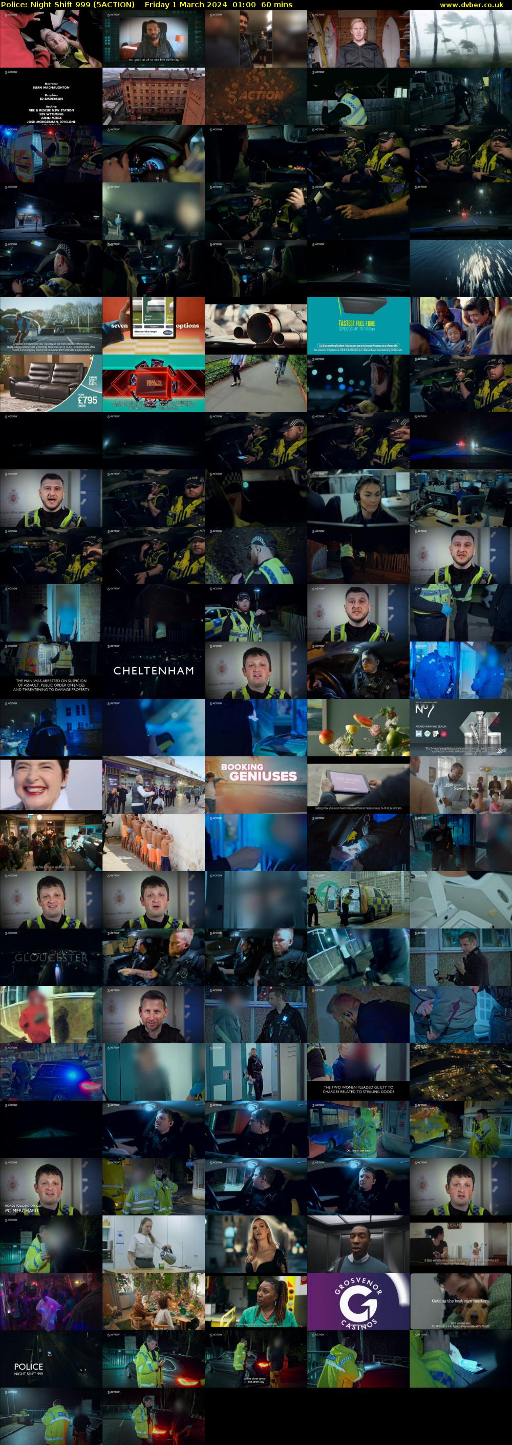 Police: Night Shift 999 (5ACTION) Friday 1 March 2024 01:00 - 02:00