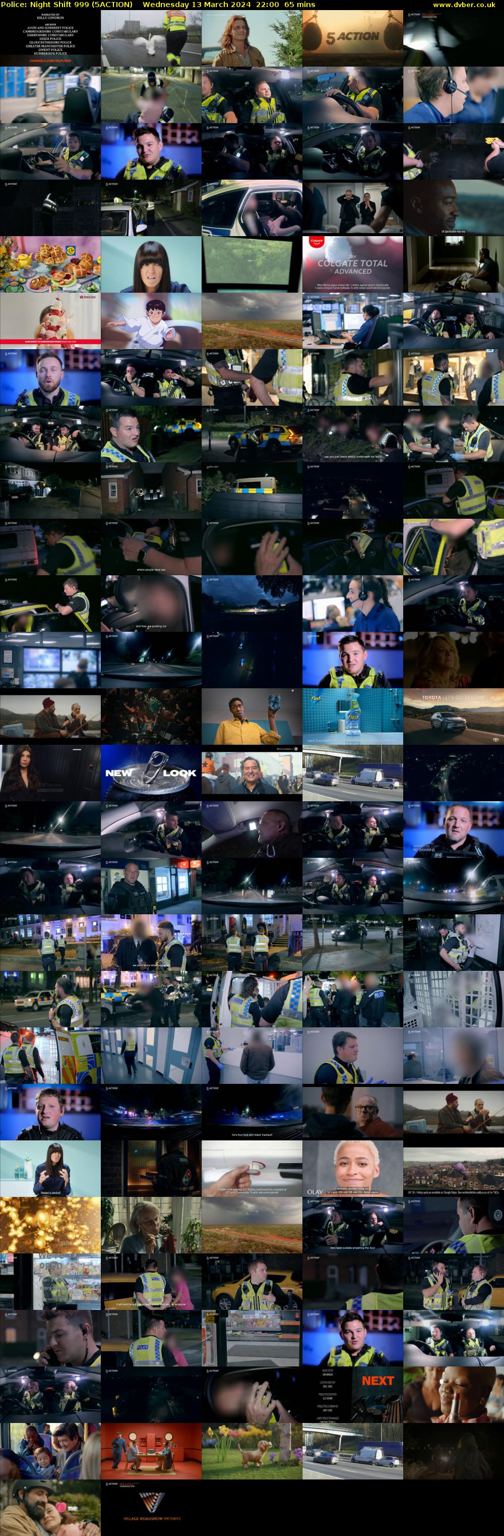Police: Night Shift 999 (5ACTION) Wednesday 13 March 2024 22:00 - 23:05