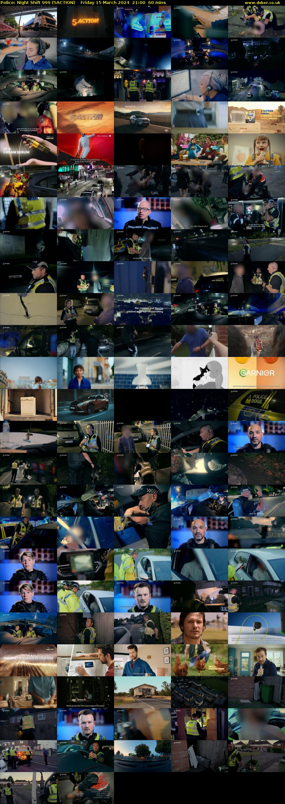 Police: Night Shift 999 (5ACTION) Friday 15 March 2024 21:00 - 22:00